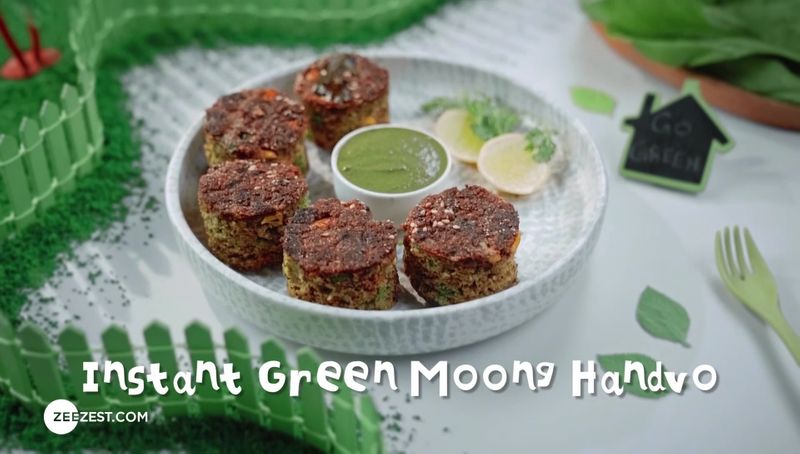 Instant Green Moong Handvo